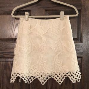 Off-white Pattered Mini Skirt